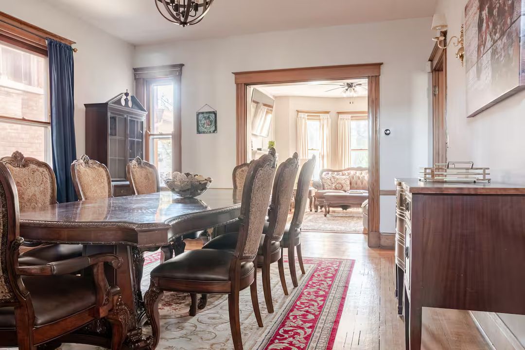 The dining room