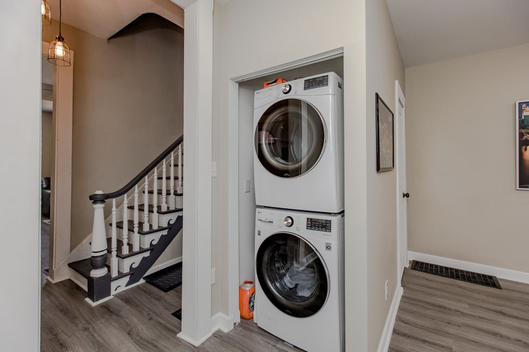 In-unit laundry near the entry